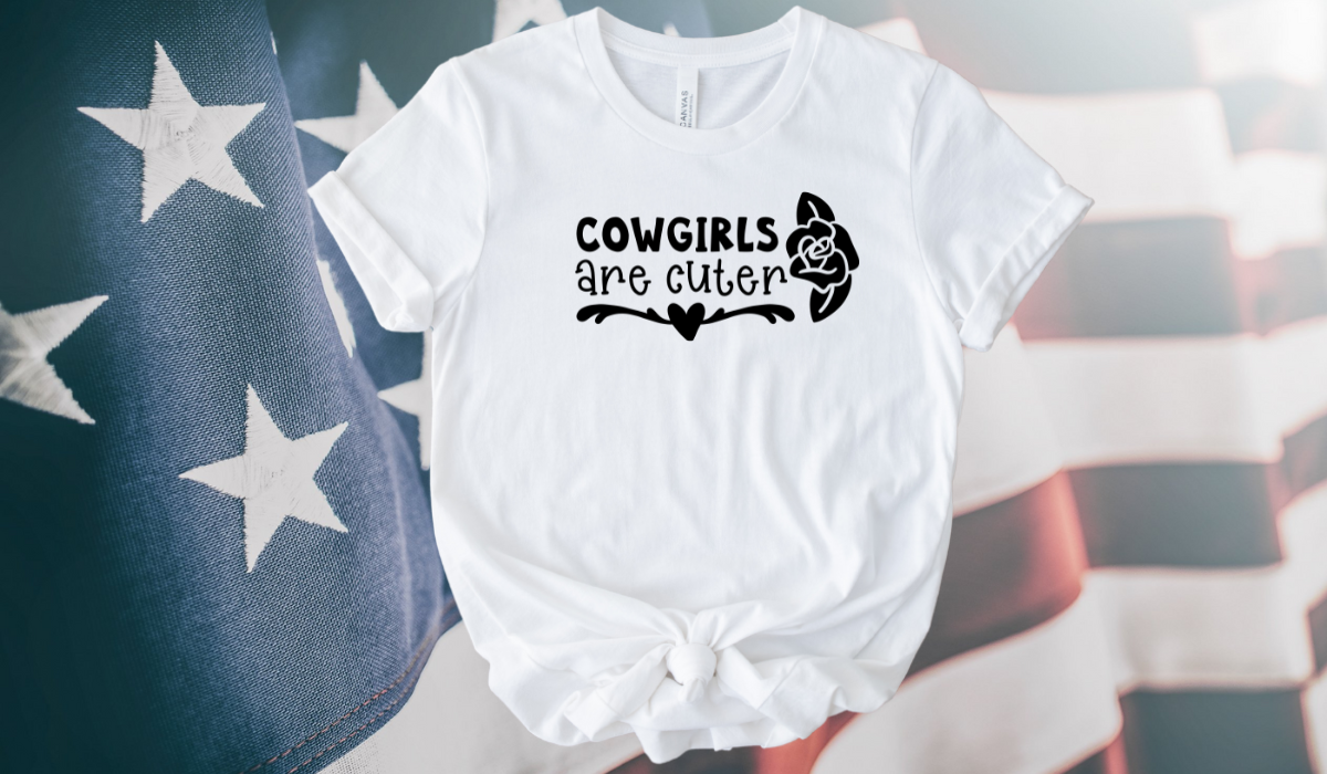 Cowgirls Are Cuter Ladies Short Sleeve T-Shirt