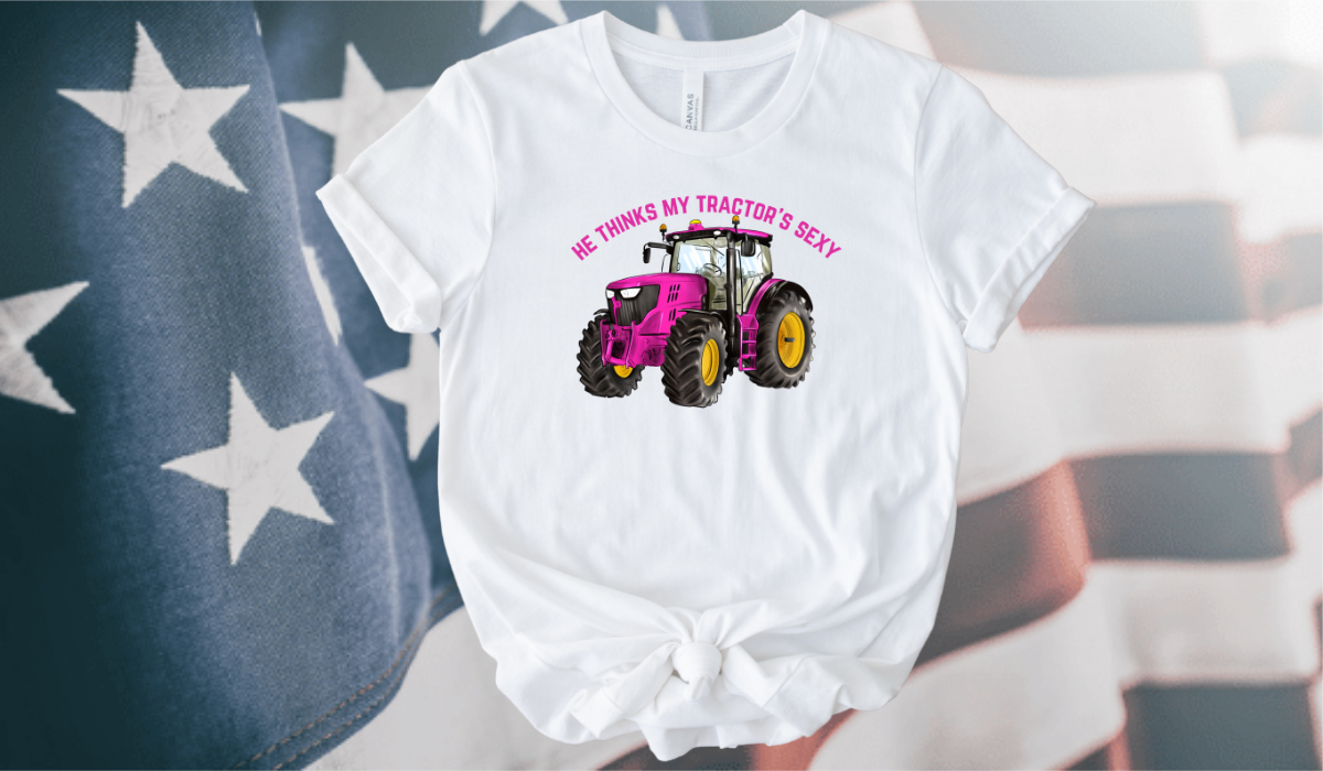 He Thinks My Tractor's Sexy Ladies Short Sleeve T-Shirt
