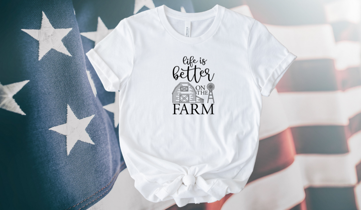 Life Is Better On The Farm Ladies Short Sleeve T-Shirt