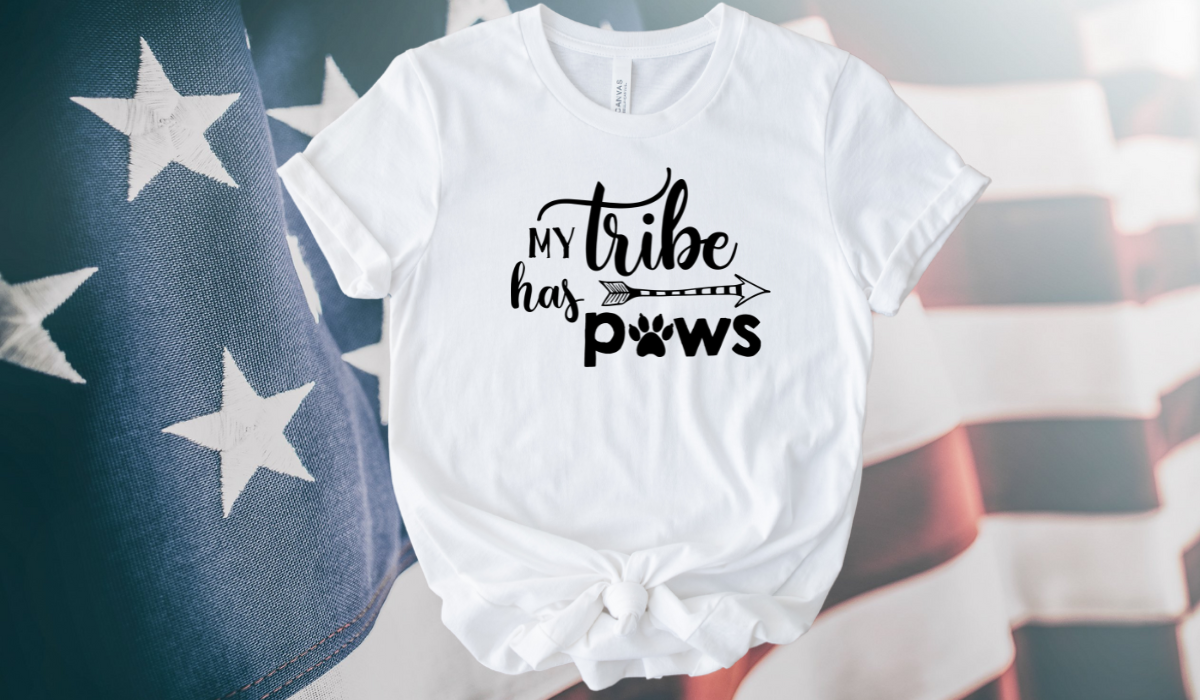 My Tribe Has Paws Ladies Short Sleeve