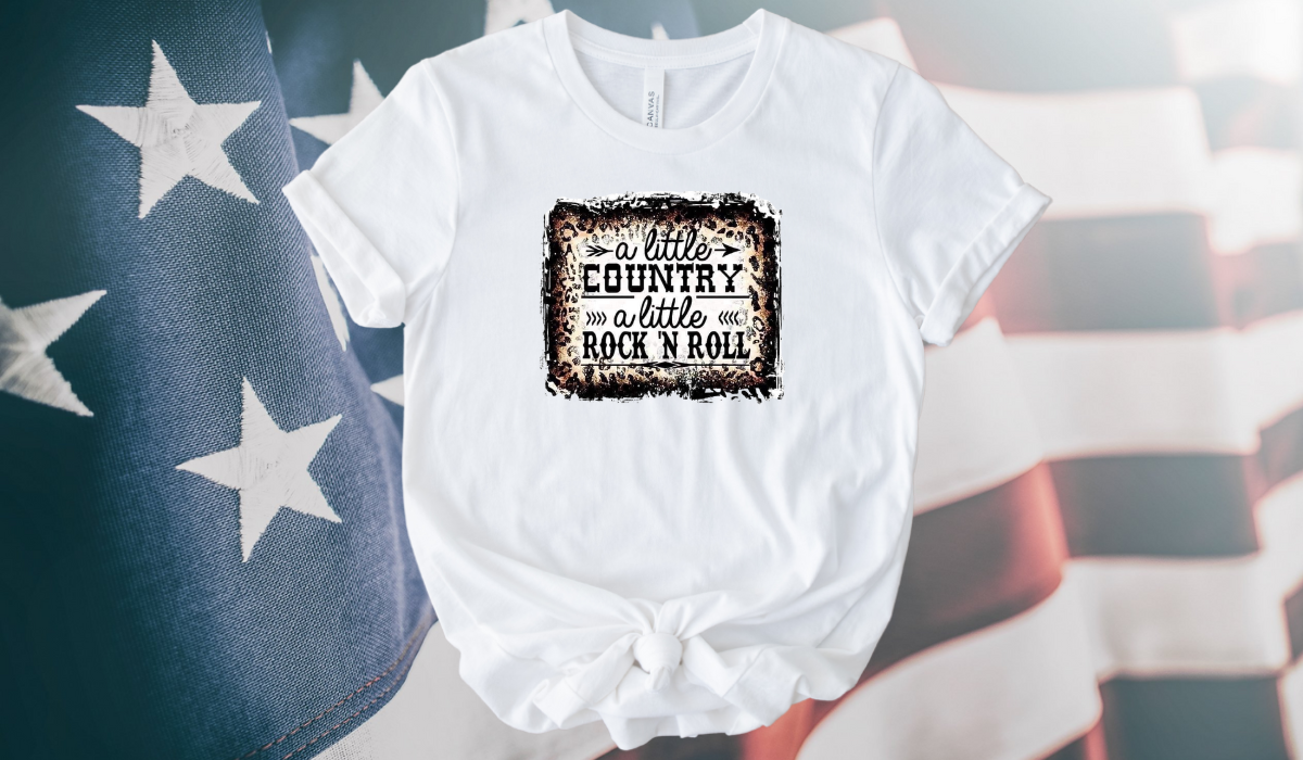 A little Country A little Rock and Roll Ladies Short Sleeve ...