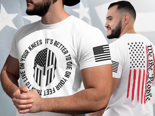 "Shop Men's Second Amendment T-Shirt: Stand Tall with Bold Quotes"